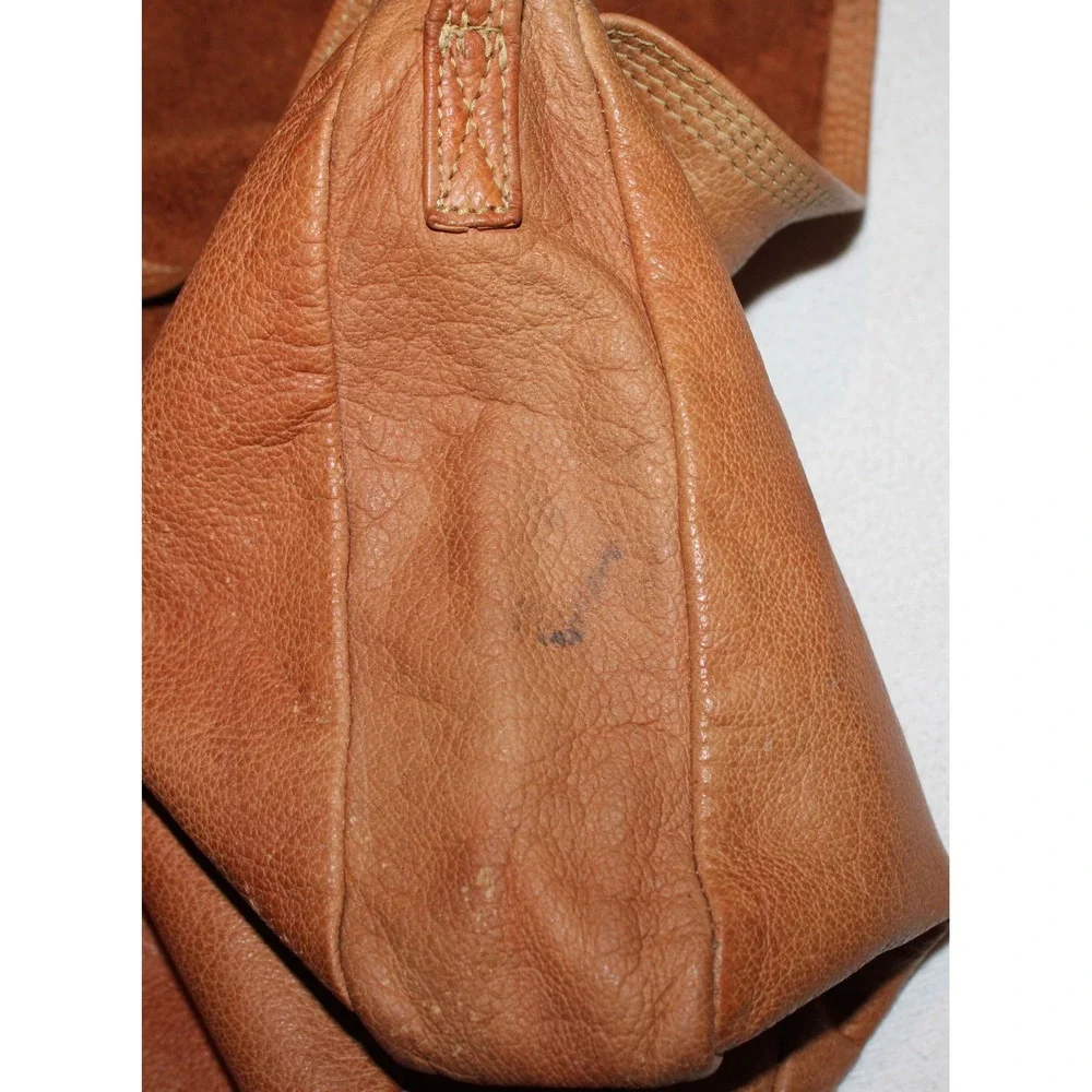 VTG Emily Ann of Boca Raton women's handbag purse brown leather with‎ flap India
